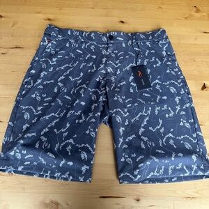 New KJUS Iver Printed Golf Shorts 10”